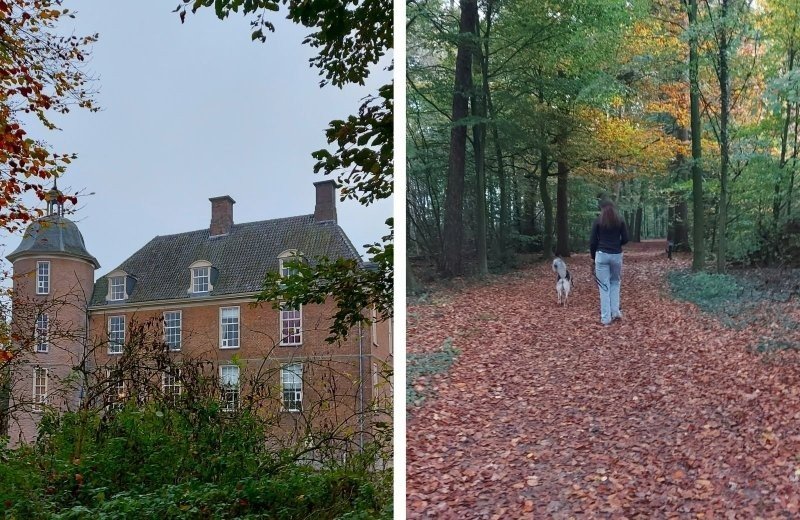 De omgeving van onze kleine camping